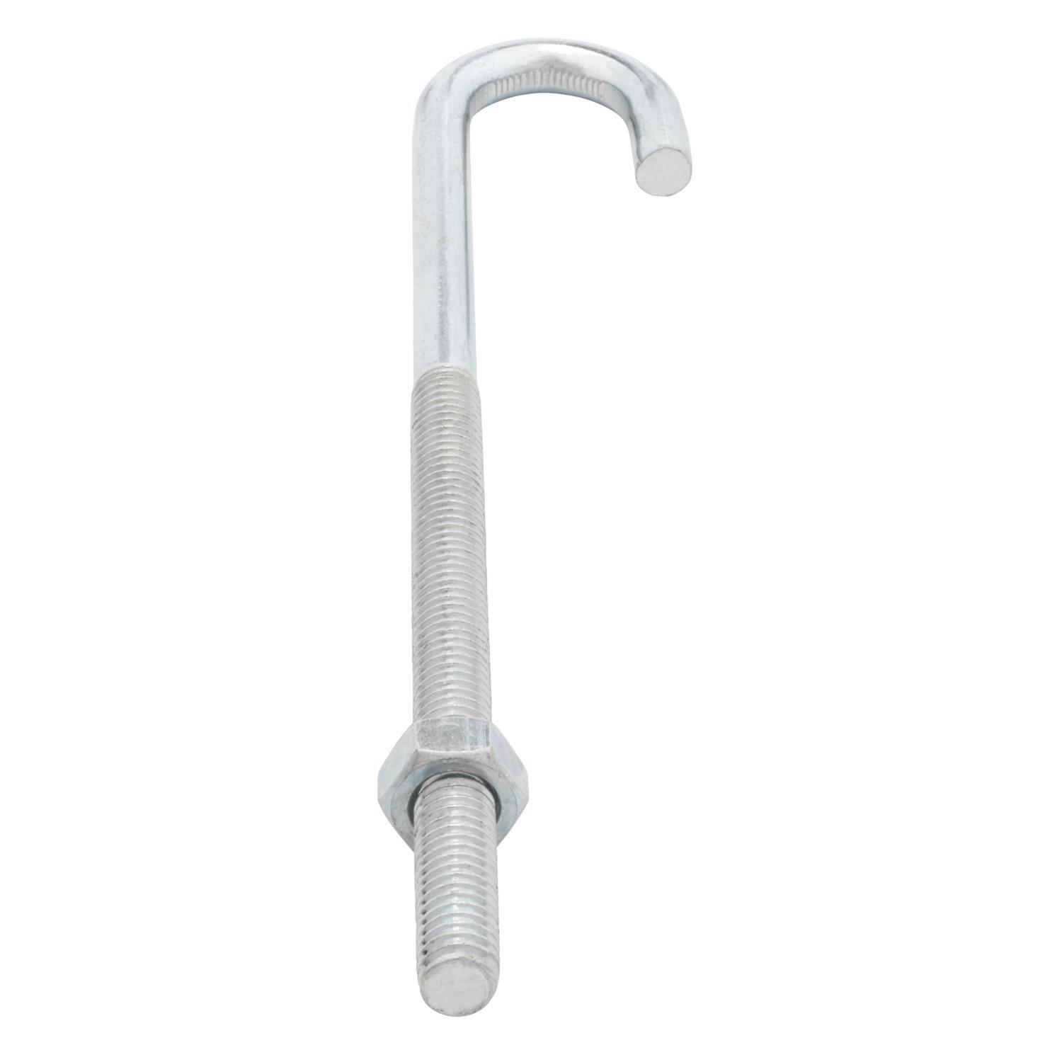 Hampton Medium Zinc-Plated Silver Zinc 6.9375 in. L J-Bolt 175 lb 1 pk