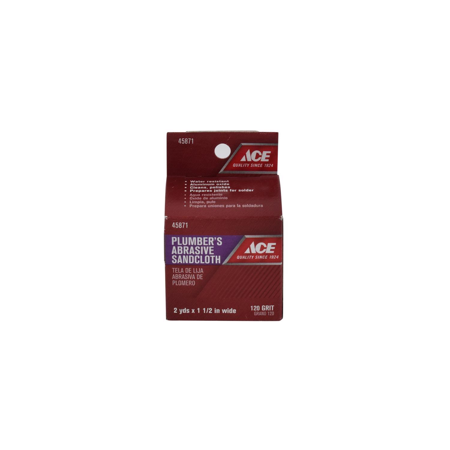 Ace Aluminum Oxide Sanding Cloth 2 yd. L 120 Grit 12 pk