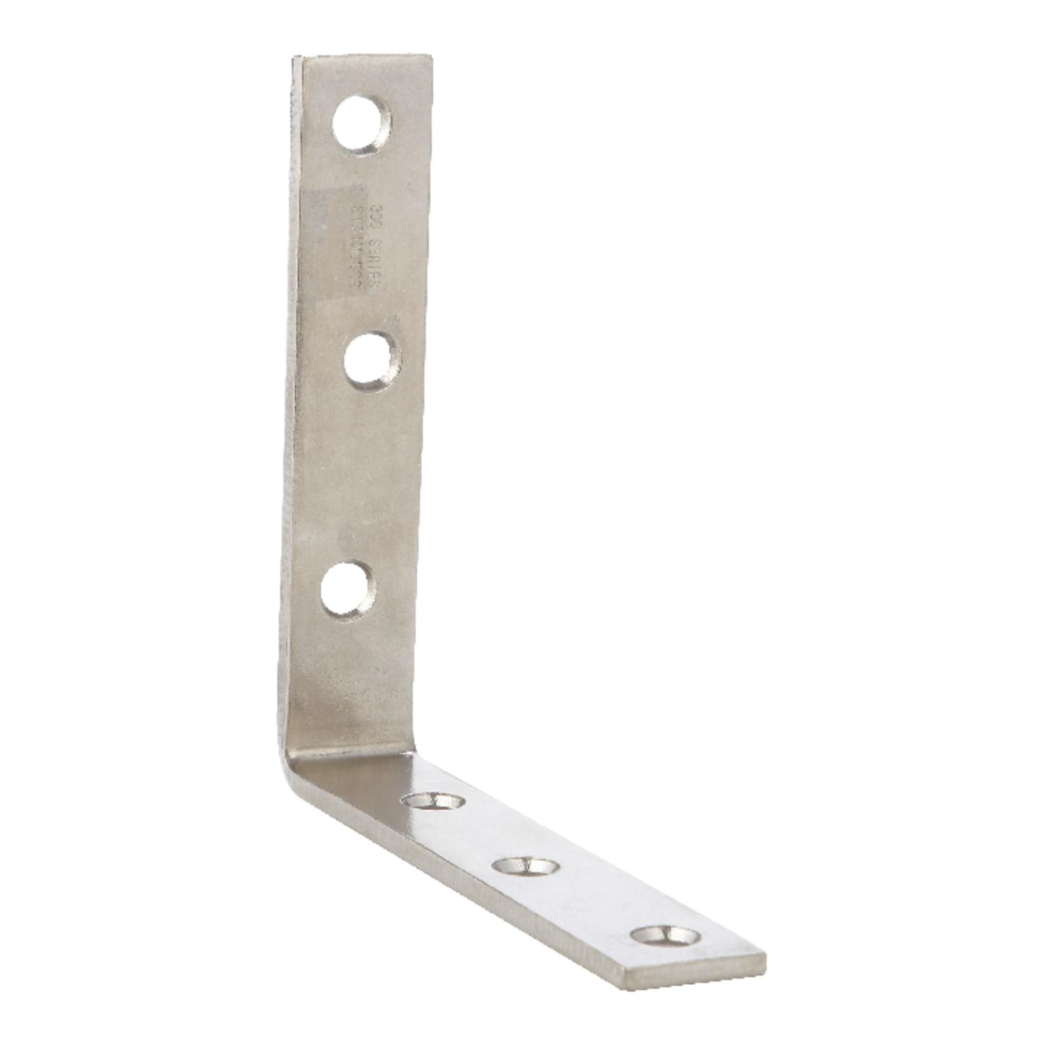Ace 5 in. H X.875 in. W X 5 in. D Stainless Steel Inside L Corner Brace