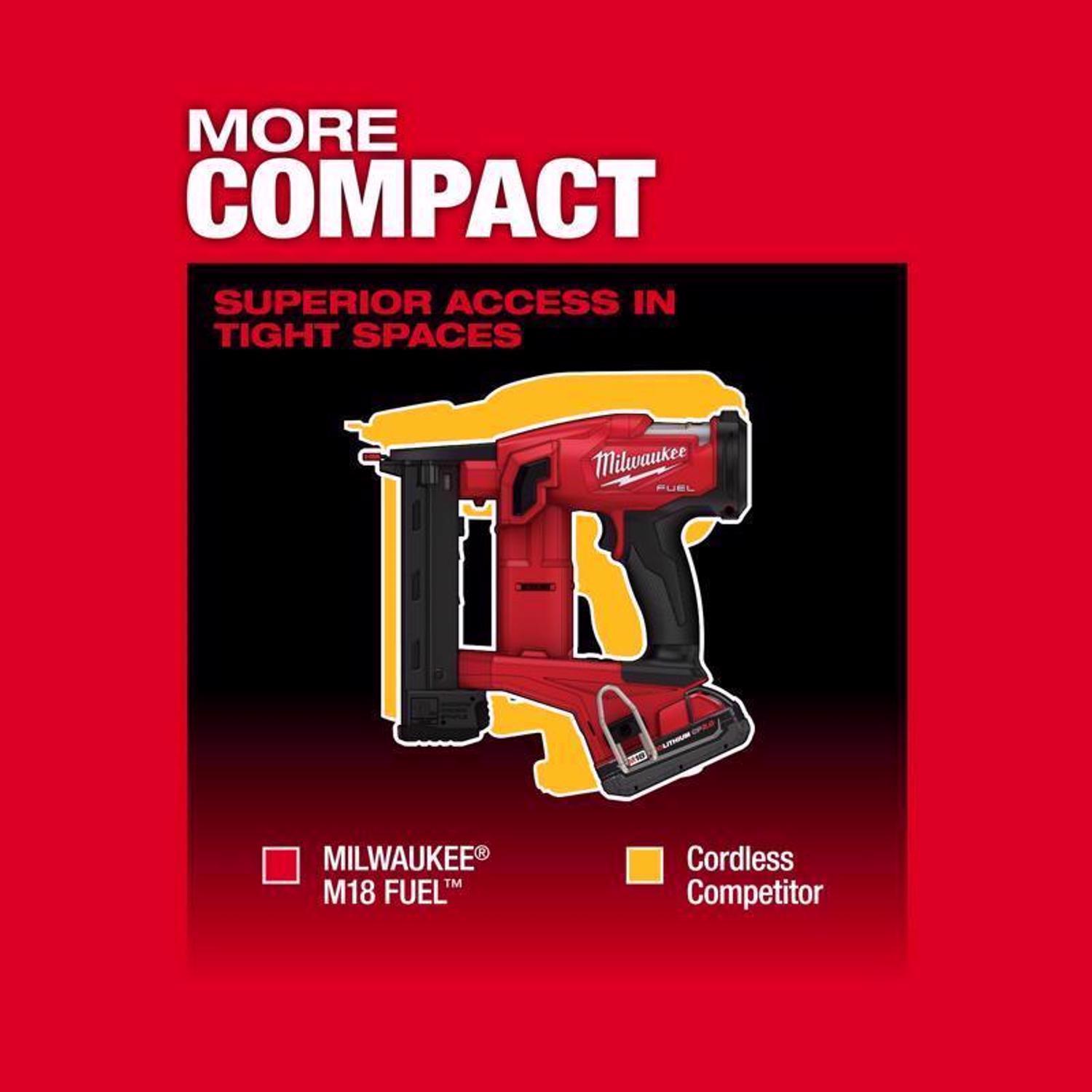 Milwaukee M18 FUEL 18 Ga. 18 Volt Brushless 1/4 in. Narrow Crown Stapler
