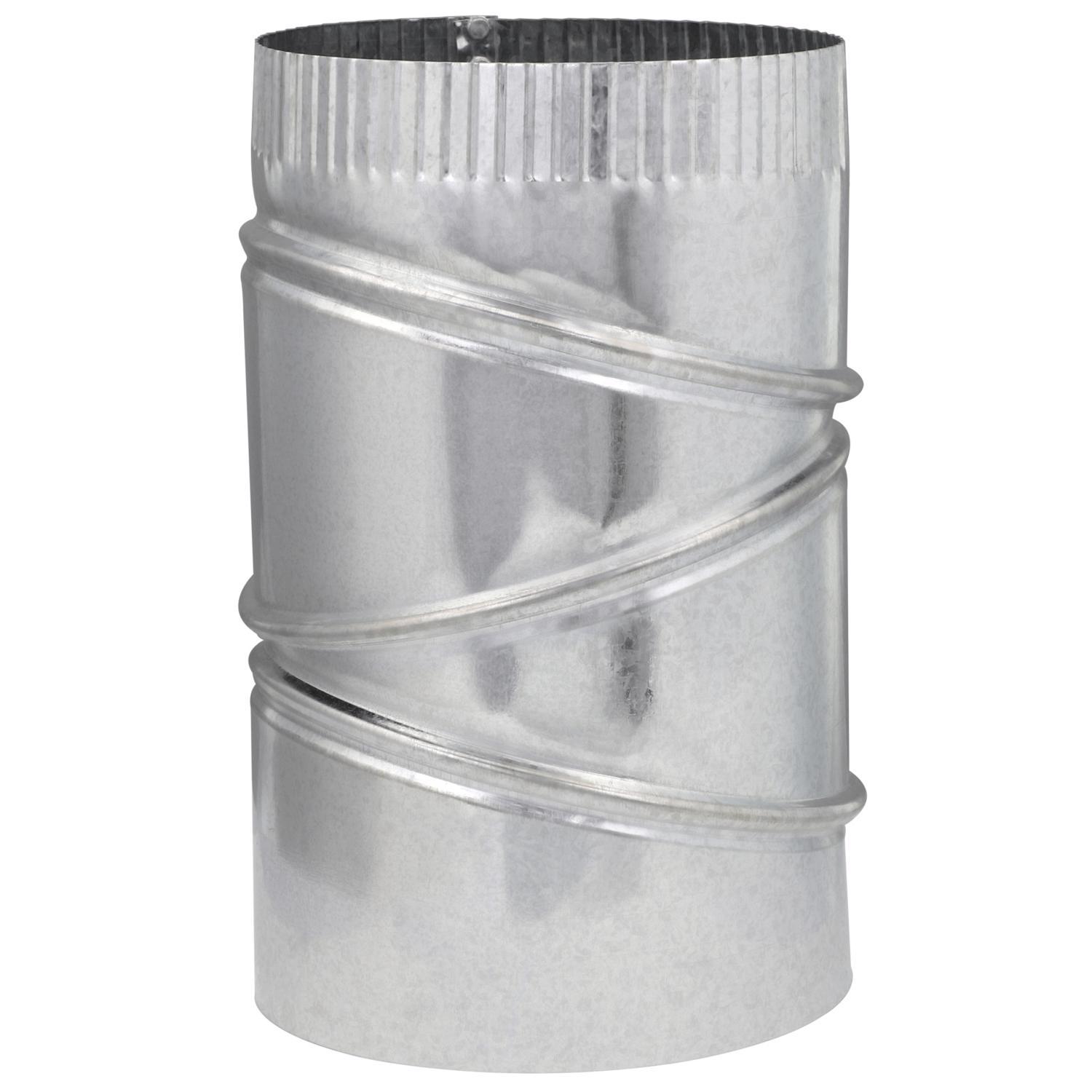 Imperial 6 in. D X 6 in. D Adjustable 90 deg Galvanized Steel Furnace Pipe Elbow