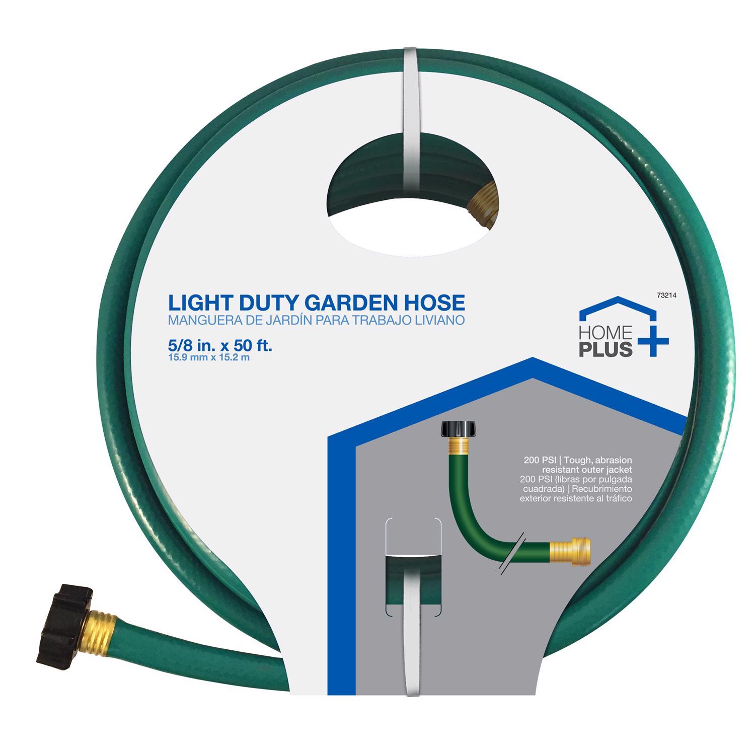 Home Plus 5/8 in. D X 50 ft. L Light Duty Garden Hose