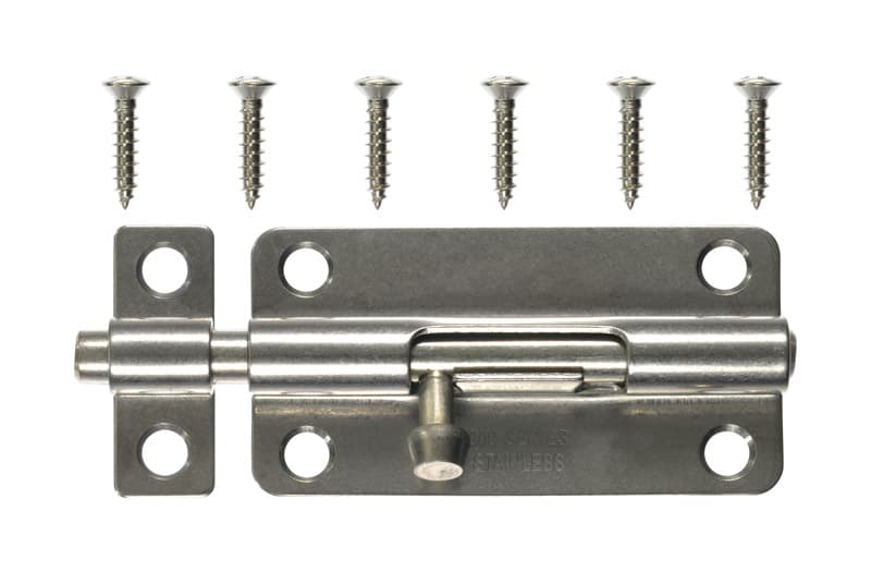 Ace 4 in. L Polished Stainless Steel Heavy Duty Barrel Bolt 1 pk