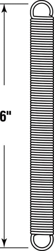 Prime-Line 6 in. L X 9/16 in. D Extension Spring 2 pk