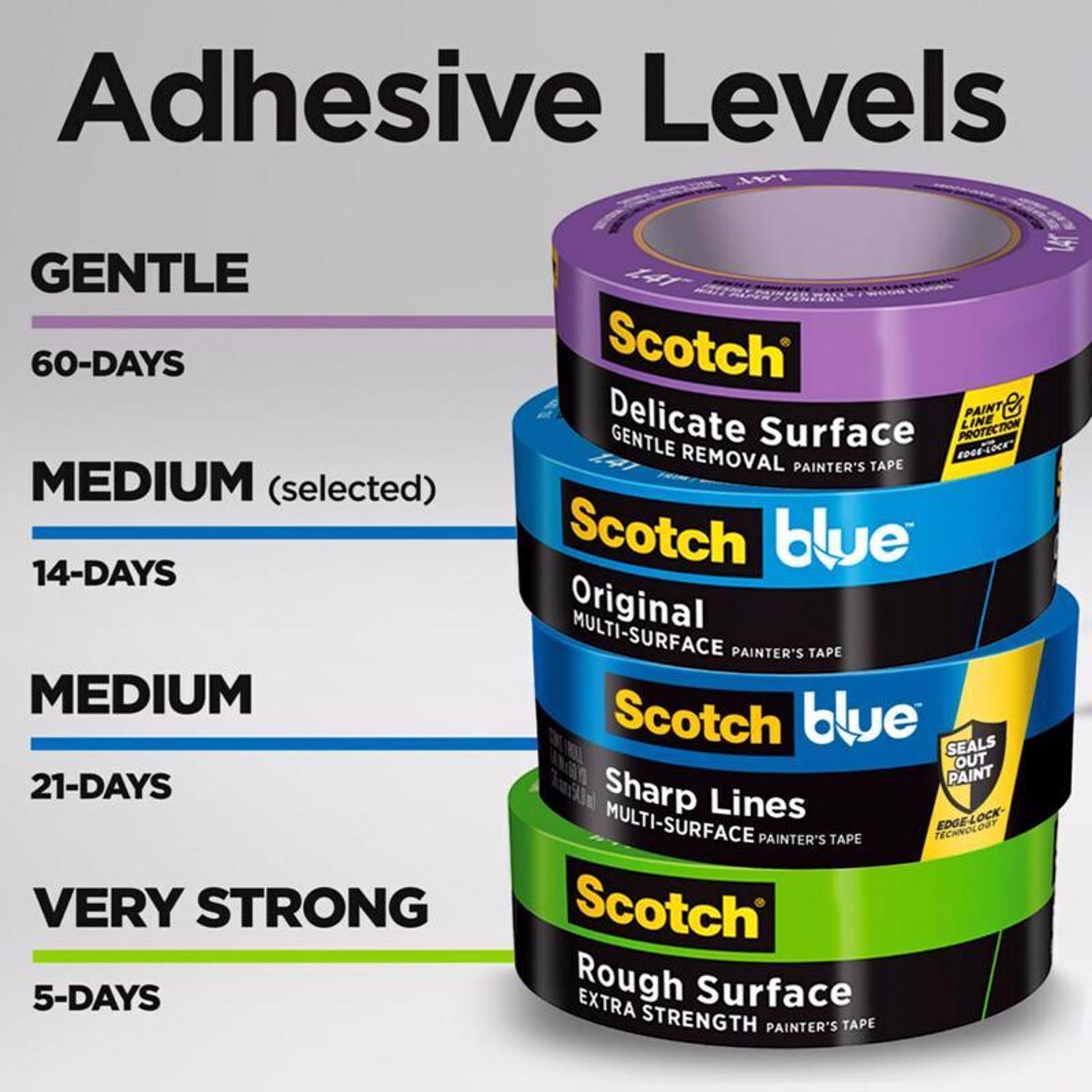 ScotchBlue 1.41 in. W X 60 yd L Blue Medium Strength Original Painter's Tape 1 pk