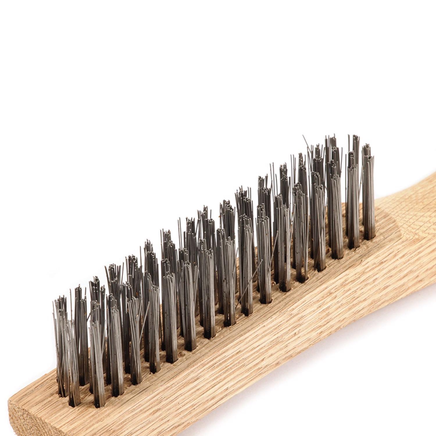 Forney 9.5 in. L X 10.25 in. W Scratch Brush Wood 1 pc