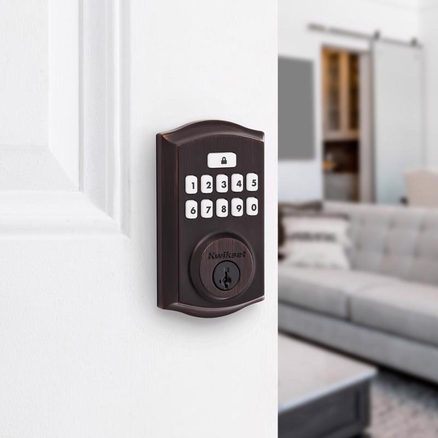 Kwikset SmartCode Venetian Bronze Metal Electronic Touch Pad Deadbolt