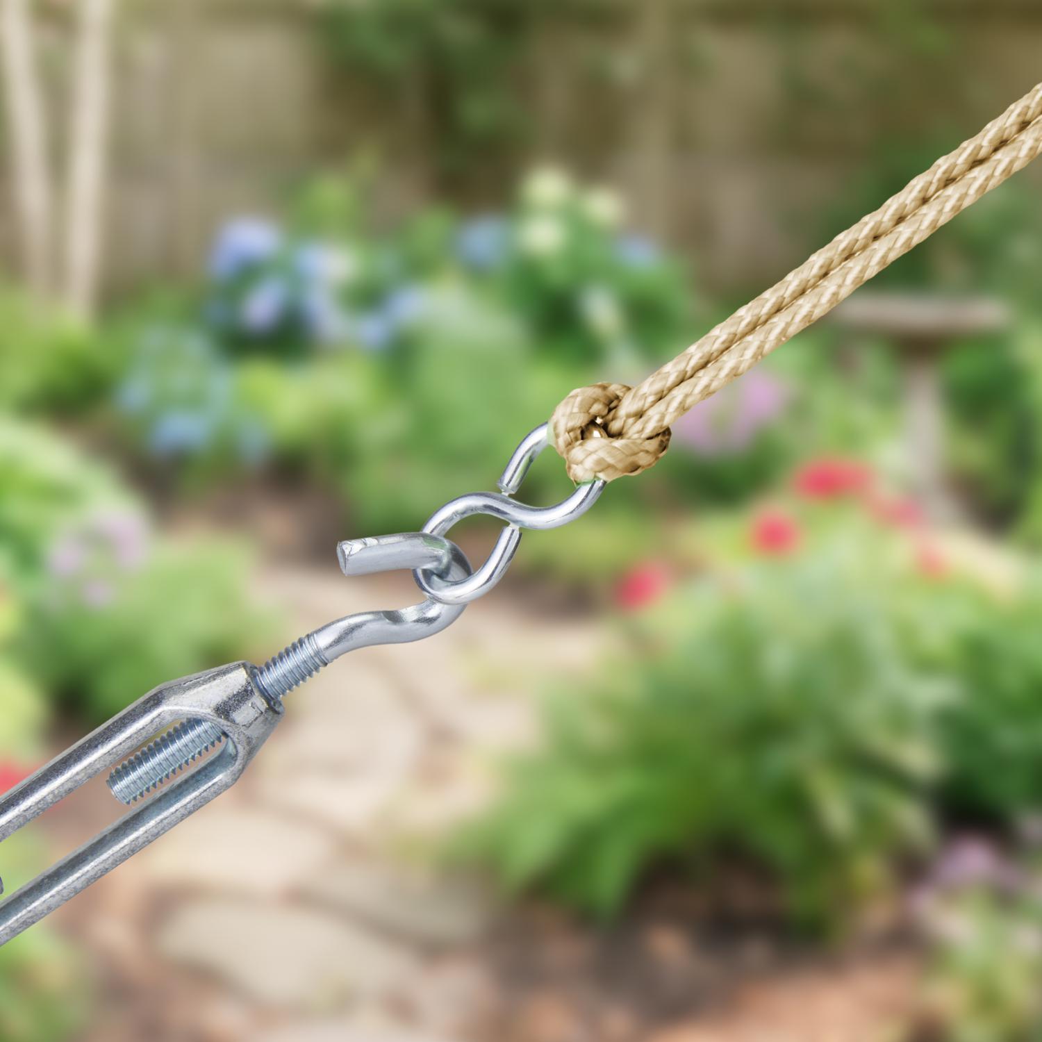 Ace Small Zinc-Plated Silver Steel 1.25 in. L Eight Hook 20 lb 5 pk