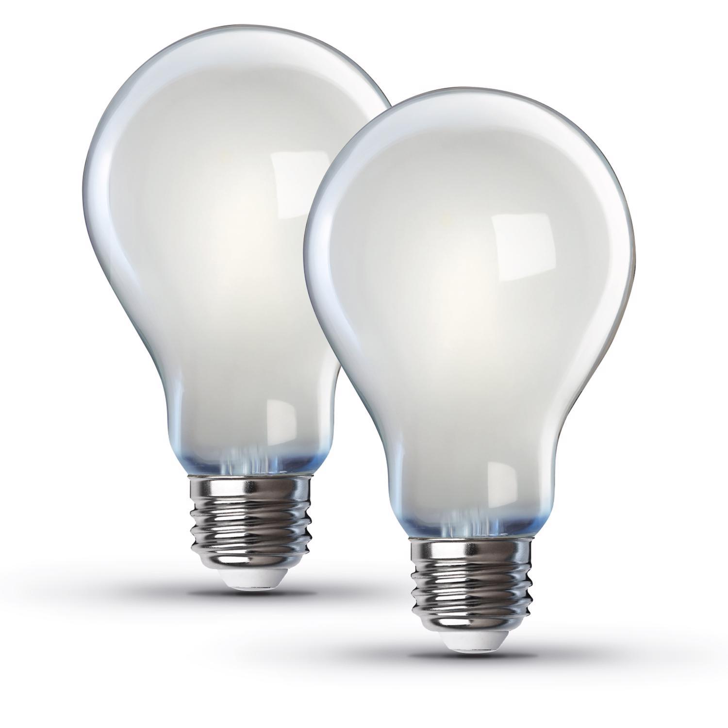 Feit Enhance A21 E26 (Medium) LED Bulb Soft White 100 Watt Equivalence 2 pk