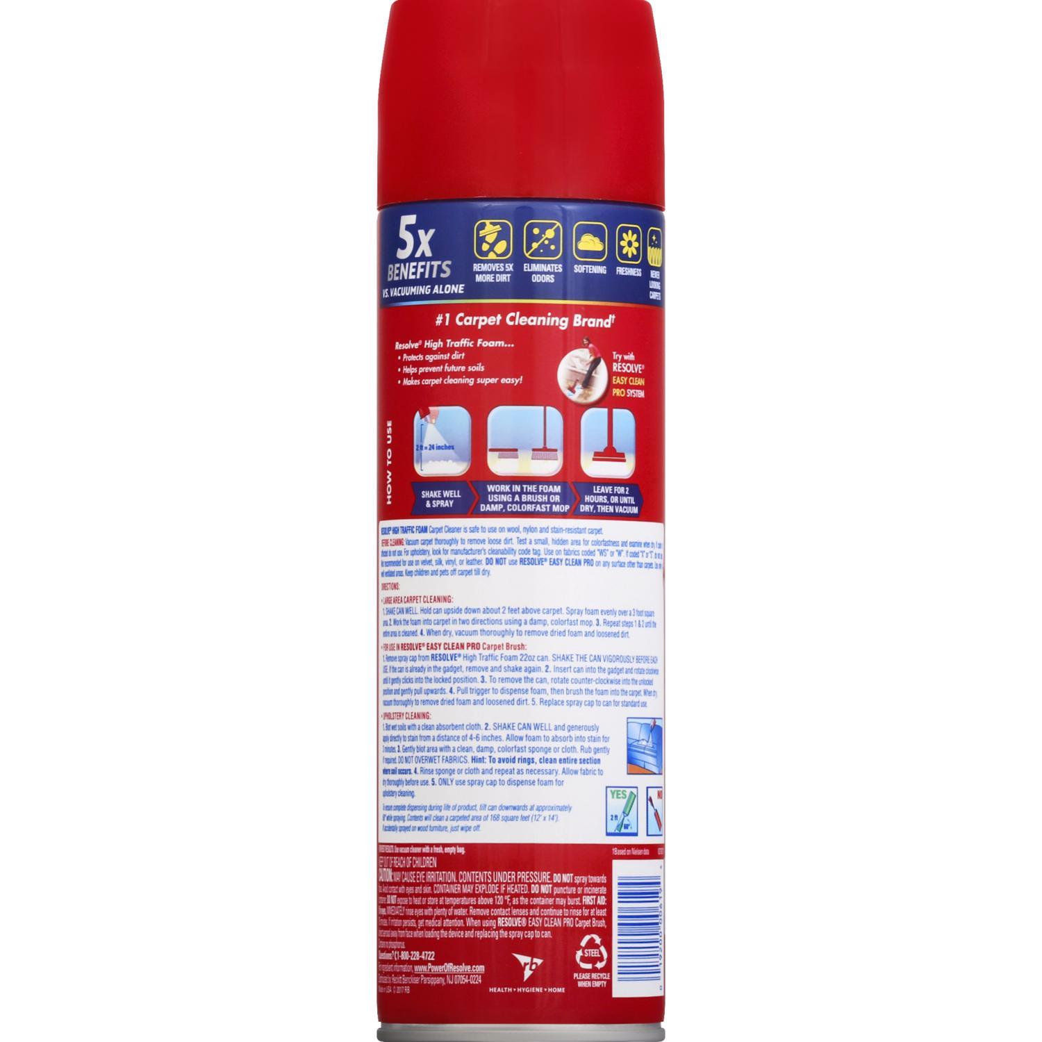 Resolve FOAM RESOLVE Carpet Cleaner 22 oz Foam