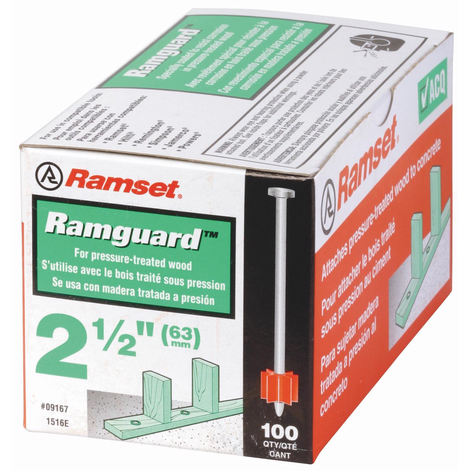 Ramset 0.3 in. D X 2-1/2 in. L Steel Flat Head Drive Pin 100 pk
