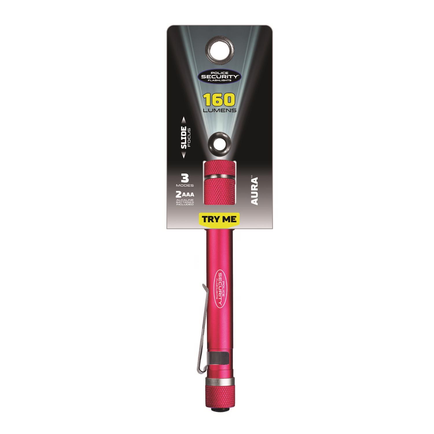 Police Security Aura 270 lm Pink LED Pen Light