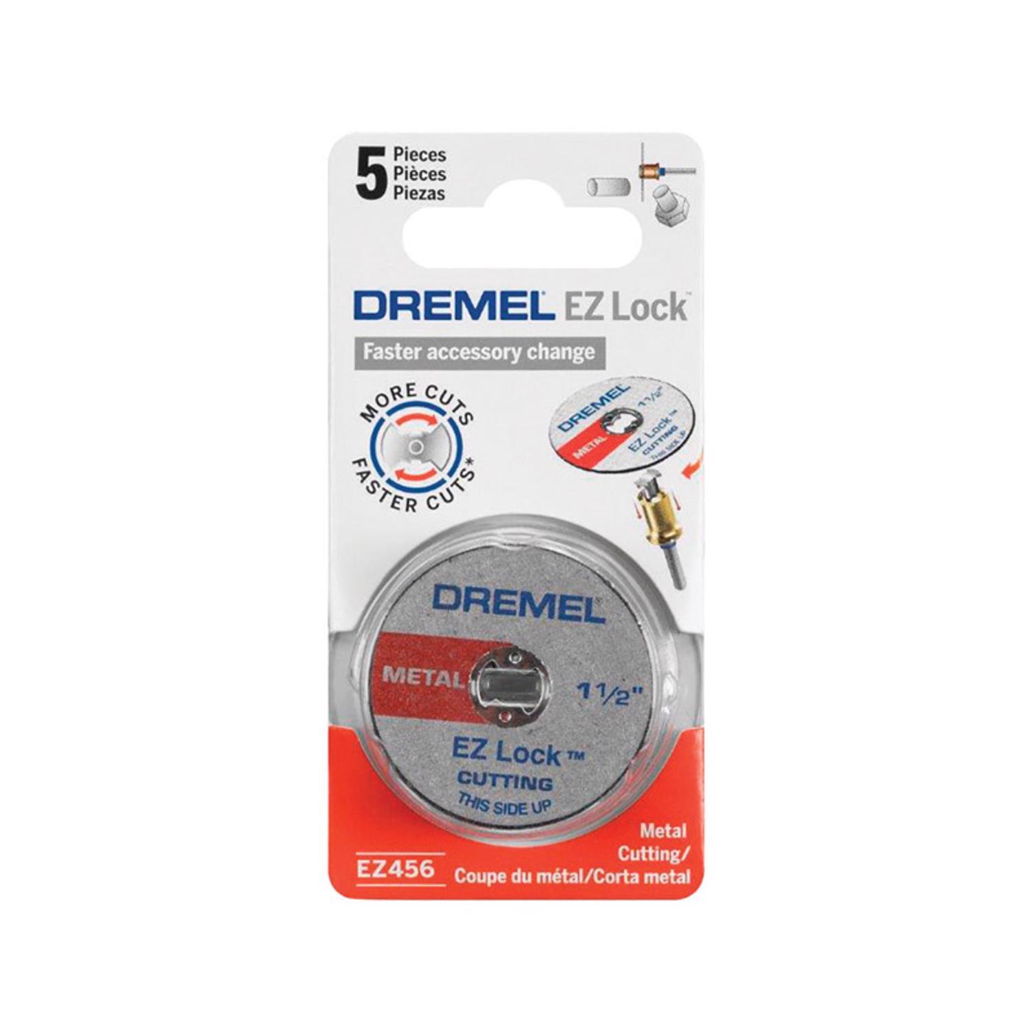 Dremel EZ Lock 1-1/2 in. D X 1/8 in. X 0.05 in. thick Fiberglass Metal Cut-Off Wheel 5 pk