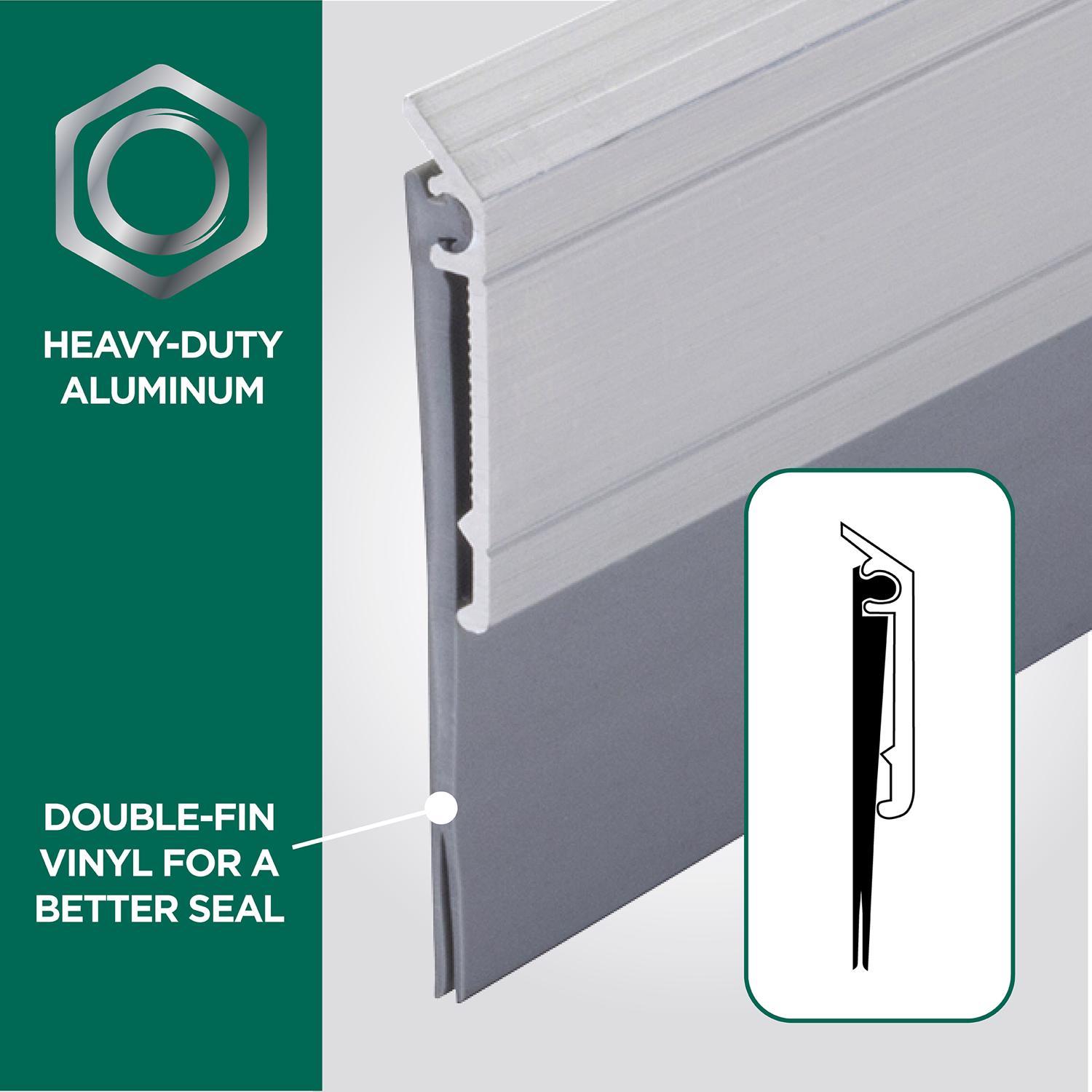 M-D Building Products Silver Aluminum Sweep For Doors 36 in. L X 2.13 in.