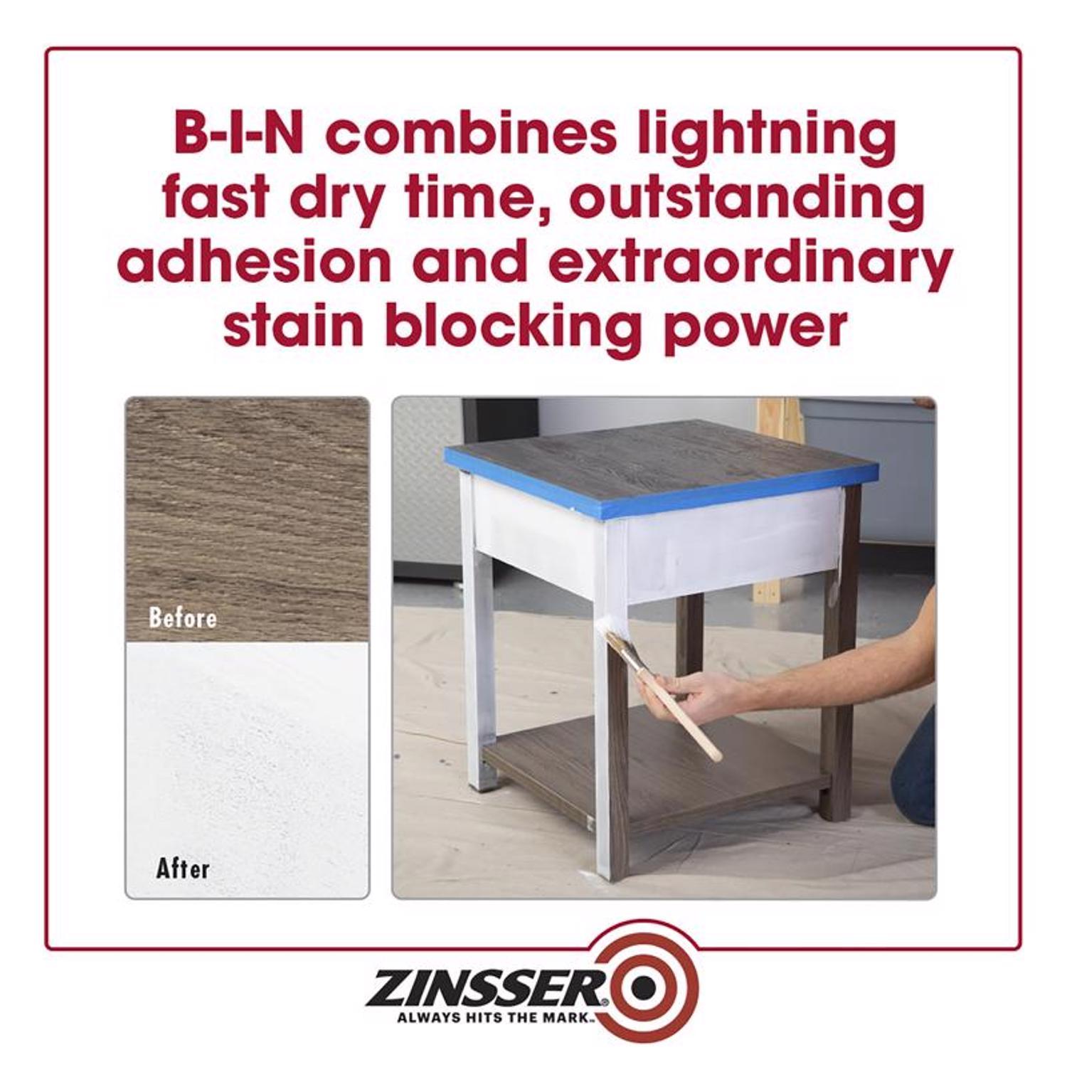 Zinsser B-I-N White Shellac-Based Primer and Sealer 1 gal
