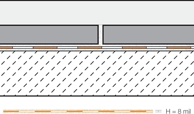 Schluter Kerdi Bonded Waterproofing Vapor-Retardant Membrane for Tile Application - 3'3 in. Width, 98'5 in. Length, 323 Square Feet