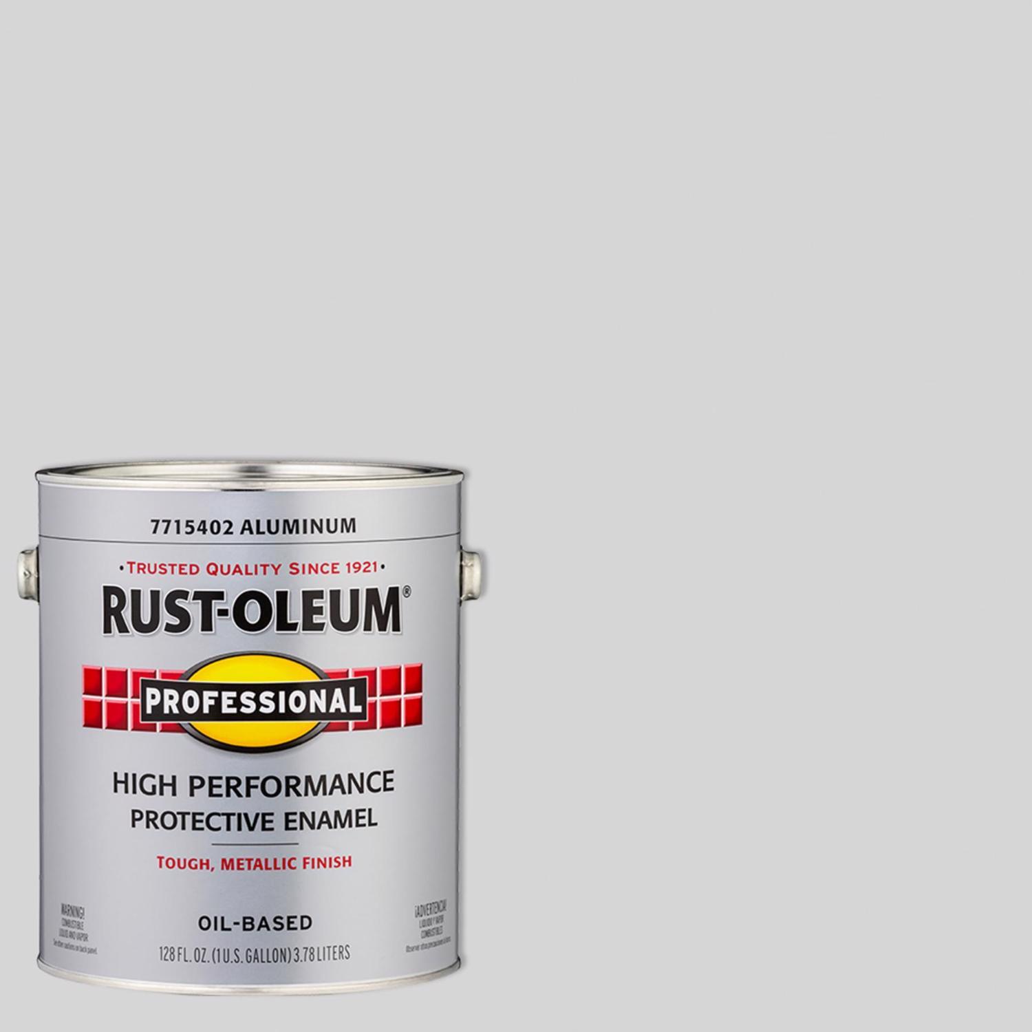 Rust-Oleum Gloss Aluminum Oil-based Protective Enamel Paint 1 gal
