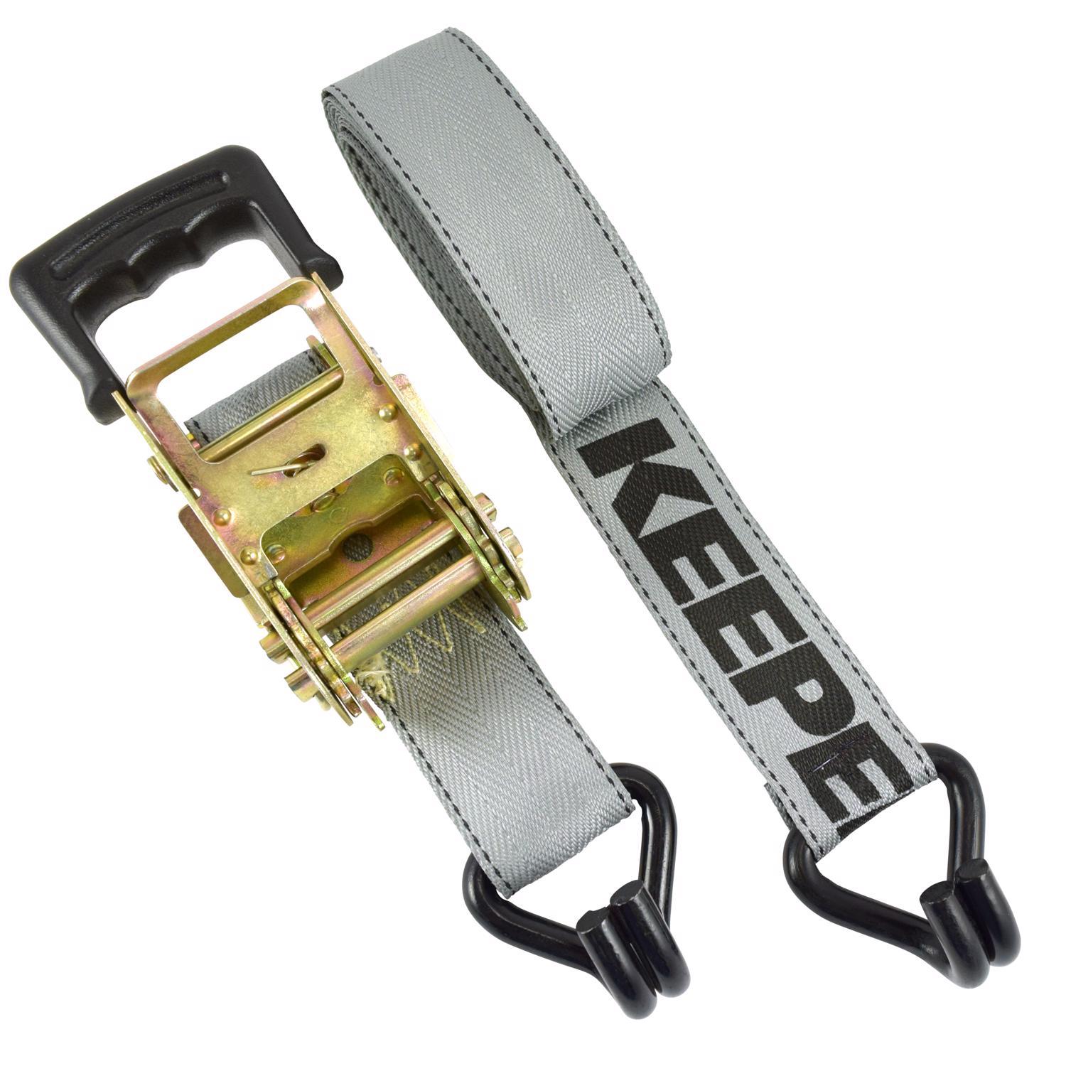 Keeper 1.75 in. W X 15 ft. L Yellow Ratchet Tie Down Strap 1666 lb 1 pk