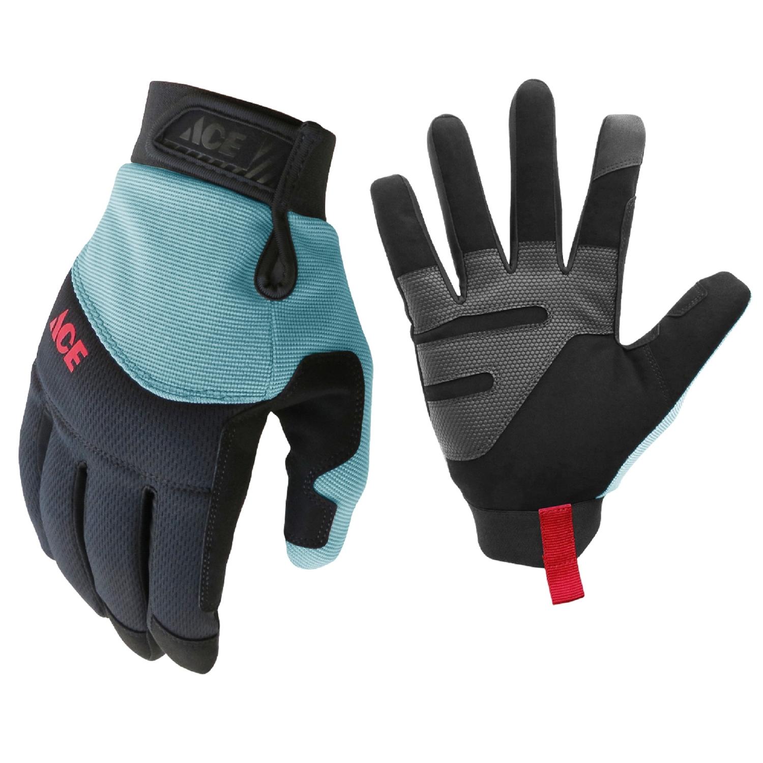 Ace L I-Mesh General Purpose Black/Mint Gardening Gloves