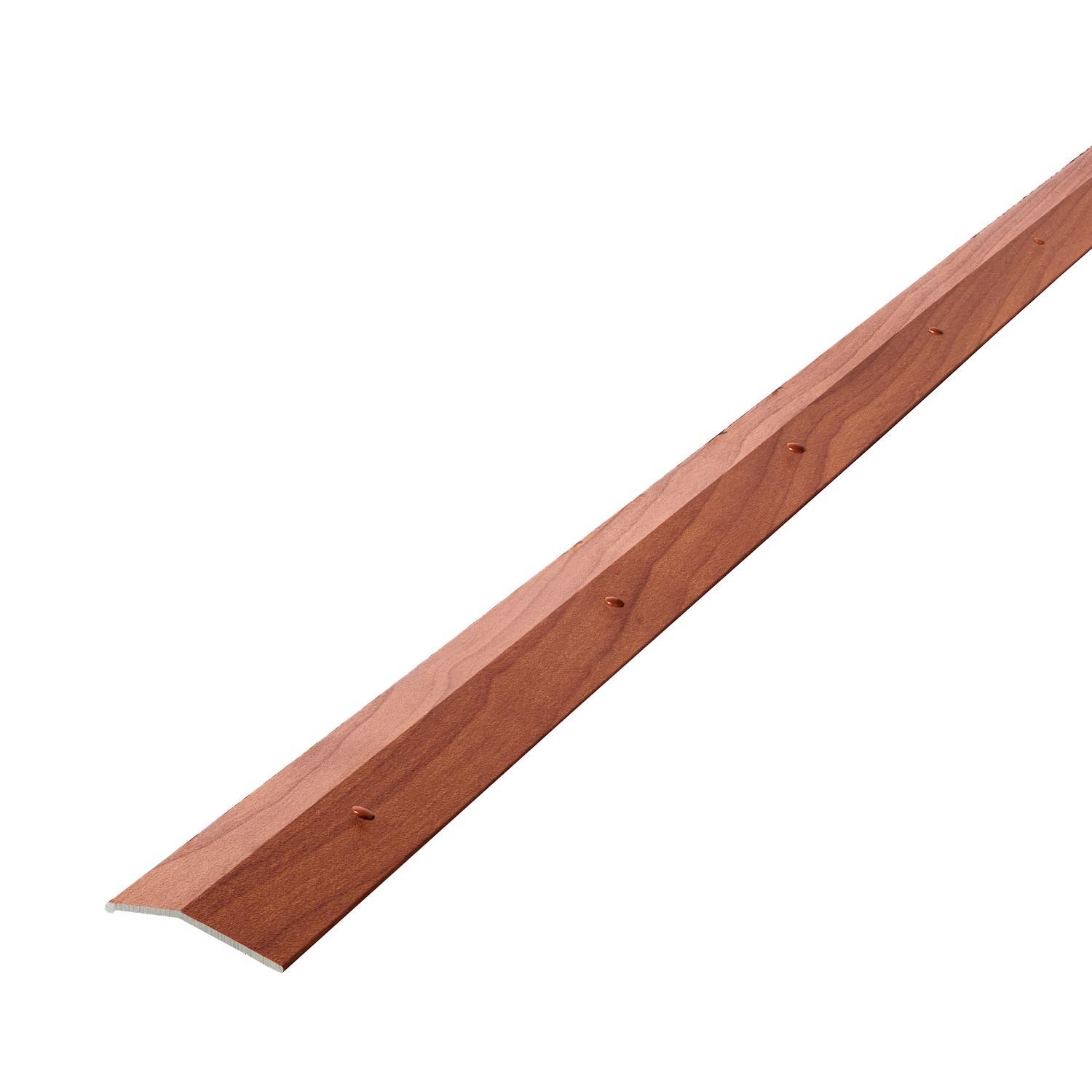 M-D Building Products METAL DECOR 0.3 in. H X 1.38 in. W X 36 in. L Cherry Aluminum Carpet Trim
