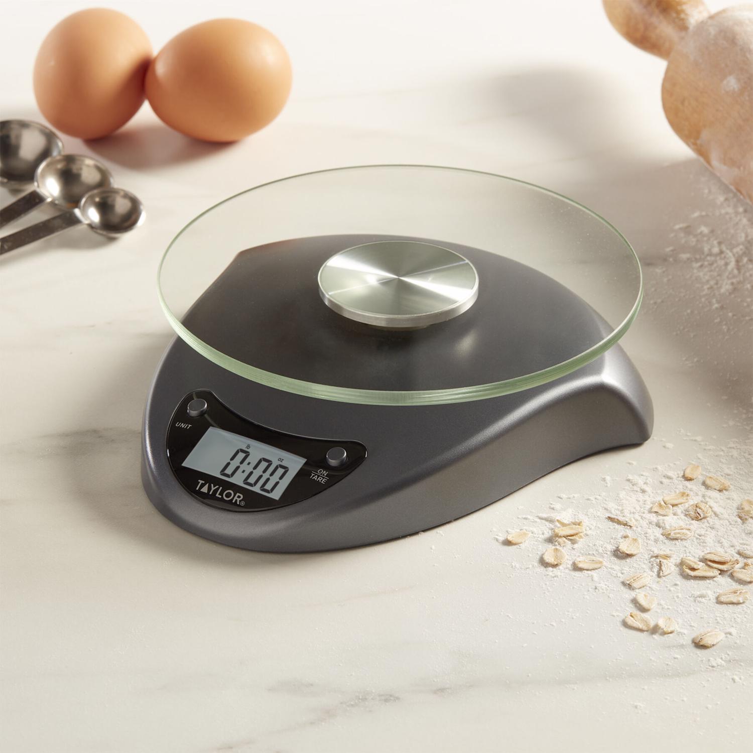 Taylor Silver Digital Food Scale 11 lb