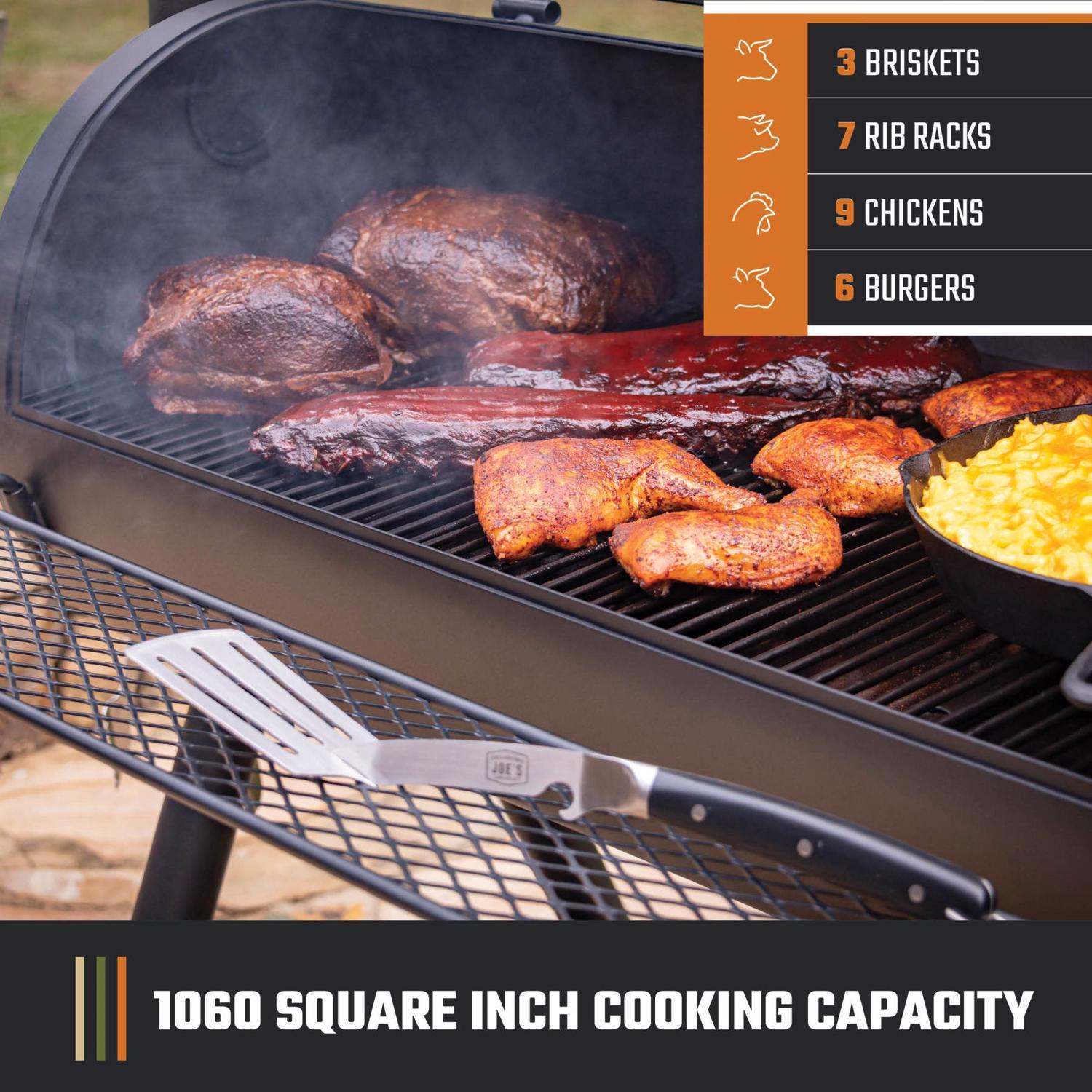 Oklahoma Joe's Longhorn Charcoal/Wood Offset Smoker Black