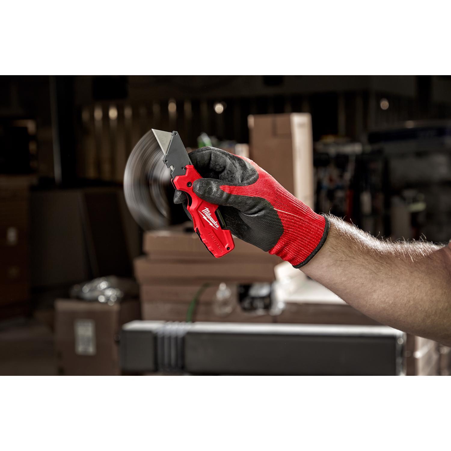 Milwaukee Fastback 8-3/4 in. Folding 6-in-1 Utility Knife Red 1 pc