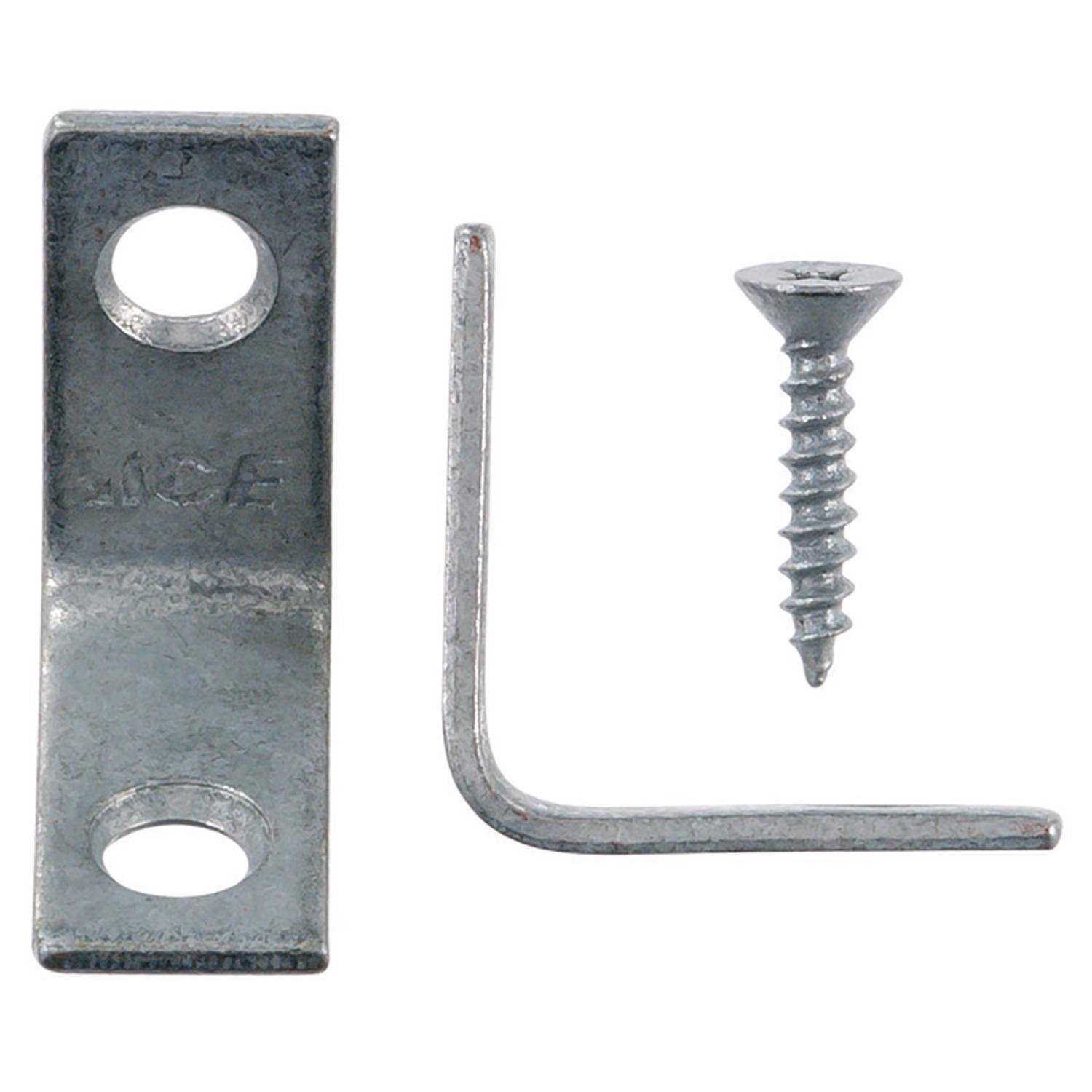 Ace 1 in. H X 2.75 in. W X 1 in. D Galvanized Steel Inside L Corner Brace