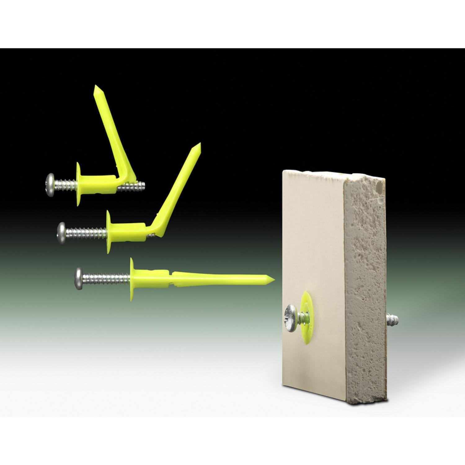 WallClaw Anchors LOC-N-LOAD.25 in. D X 2 in. L Plastic/Steel Pan Head Wallboard Anchors 4 pk
