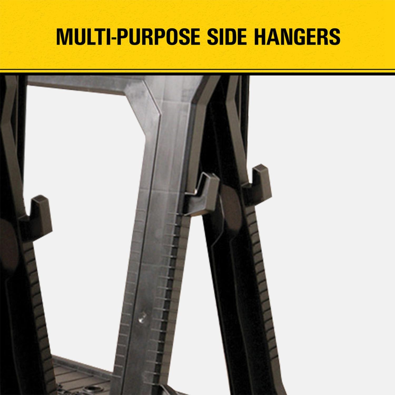 STANLEY 33 in. H X 27 in. W X 4 in. D Folding Sawhorse 1000 lb. cap. 2 pc