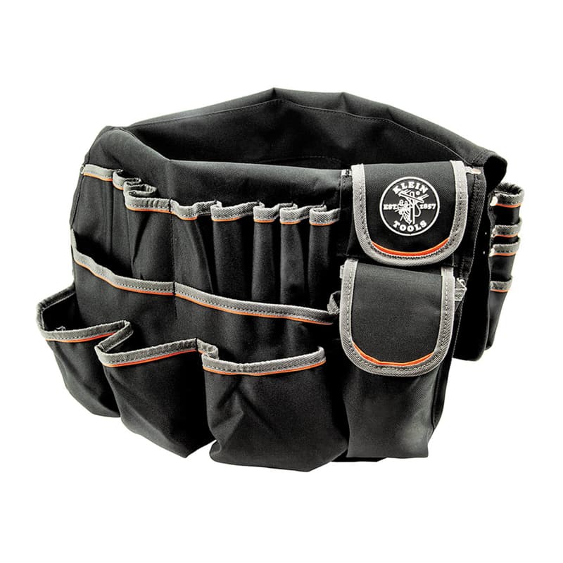 Klein Tools 19 in. W X 23 in. H Polyester Bucket Organizer 45 pocket Black, Gray 1 pc
