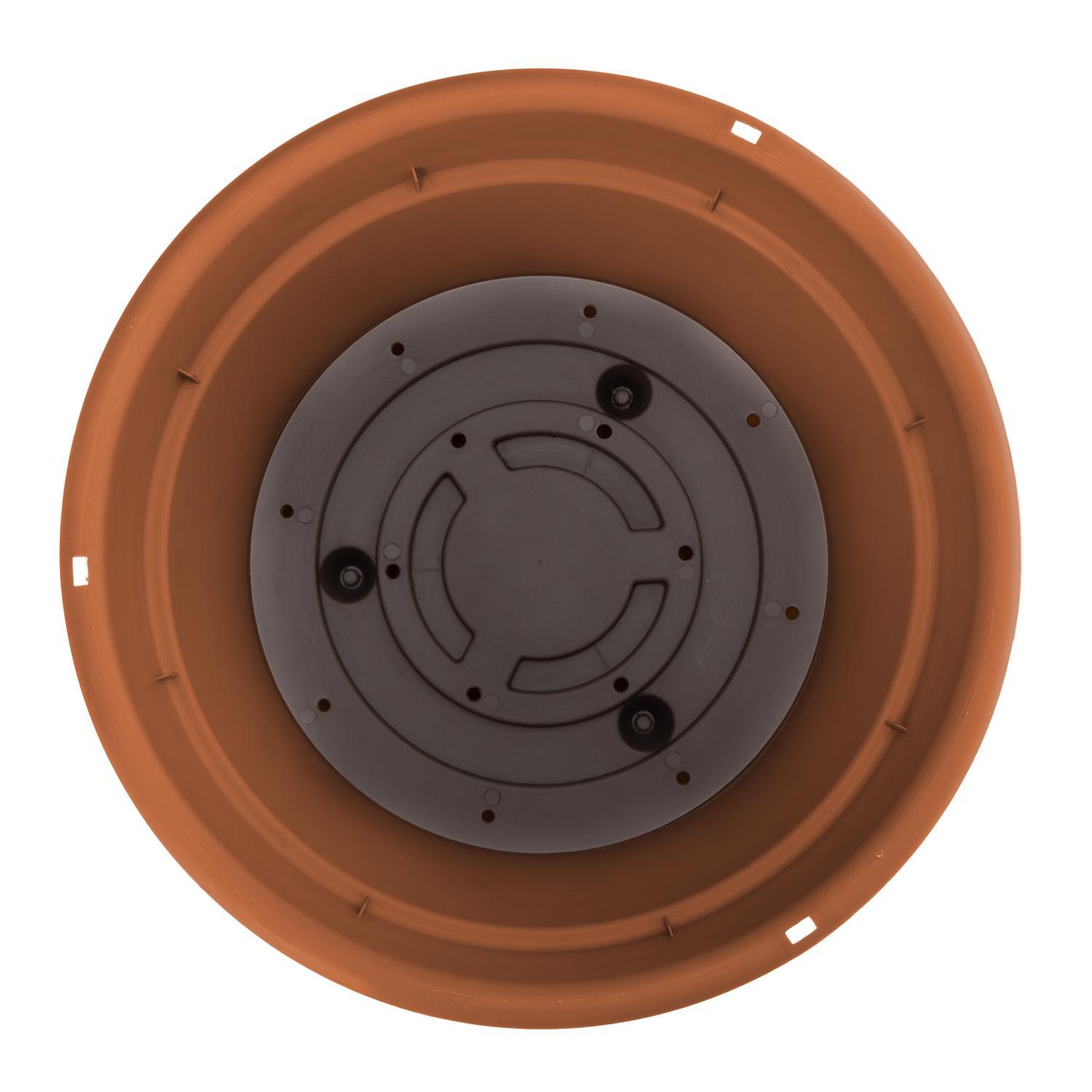 Bloem Dura Cotta 6.8 in. H X 12.5 in. W X 12.4 in. D Resin Hanging Basket Terracotta