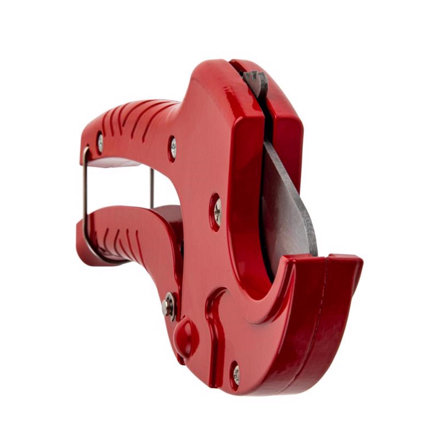 Superior Tool 1-5/16 in. Ratcheting Pipe Cutter Red 1 pc