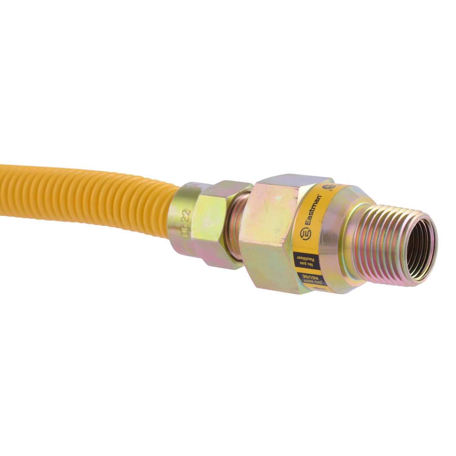 Eastman 1/2 in. FIP in. X 1/2 in. D MIP 24 in. Stainless Steel Gas Connector