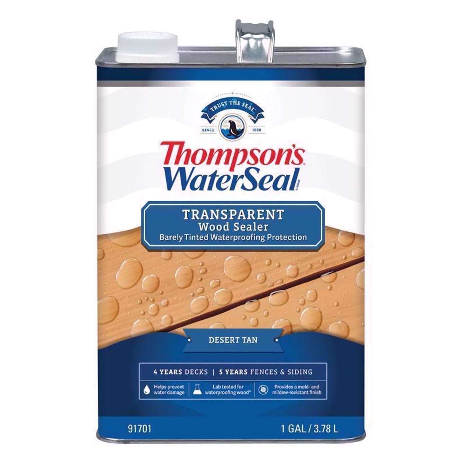 Thompson's WaterSeal Transparent Desert Tan Water-Based Acrylic/Alkyd/Urethane Waterproofing Wood St
