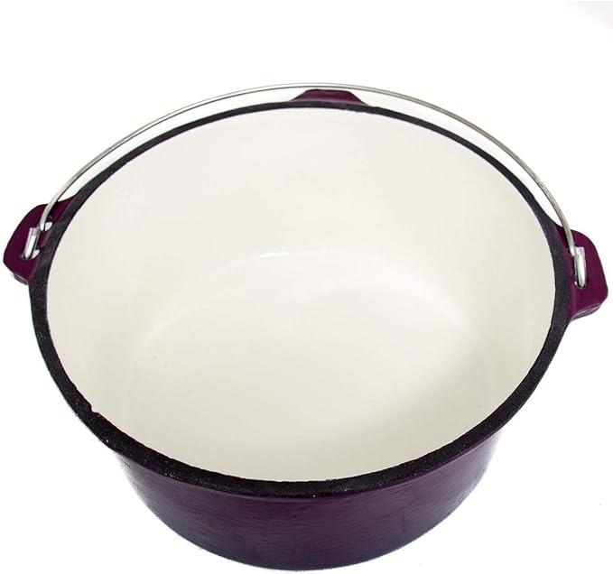 Cajun Classic 16 Qt Purple & Gold Enameled Cast Iron Dutch Oven