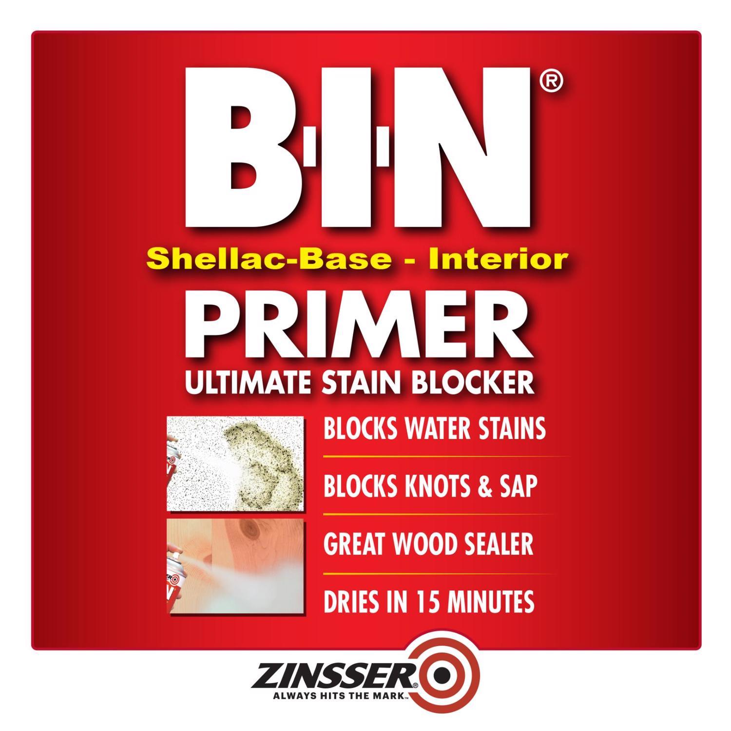 Zinsser B-I-N White Shellac-Based Spray Primer and Sealer 13 oz