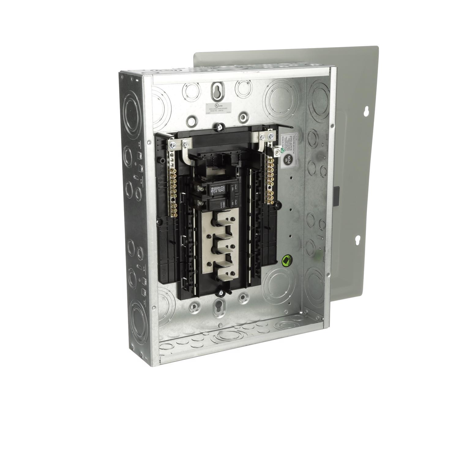 Eaton 100 amps 120/240 V 12 space 20 circuits Combination Mount Main Breaker Load Center