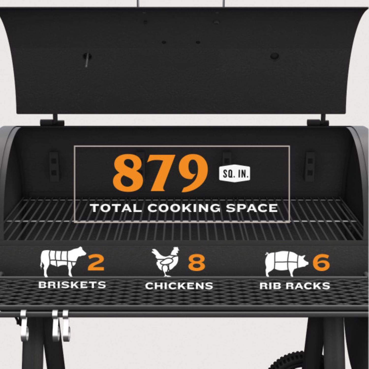 Oklahoma Joe's Charcoal Offset Smoker Black