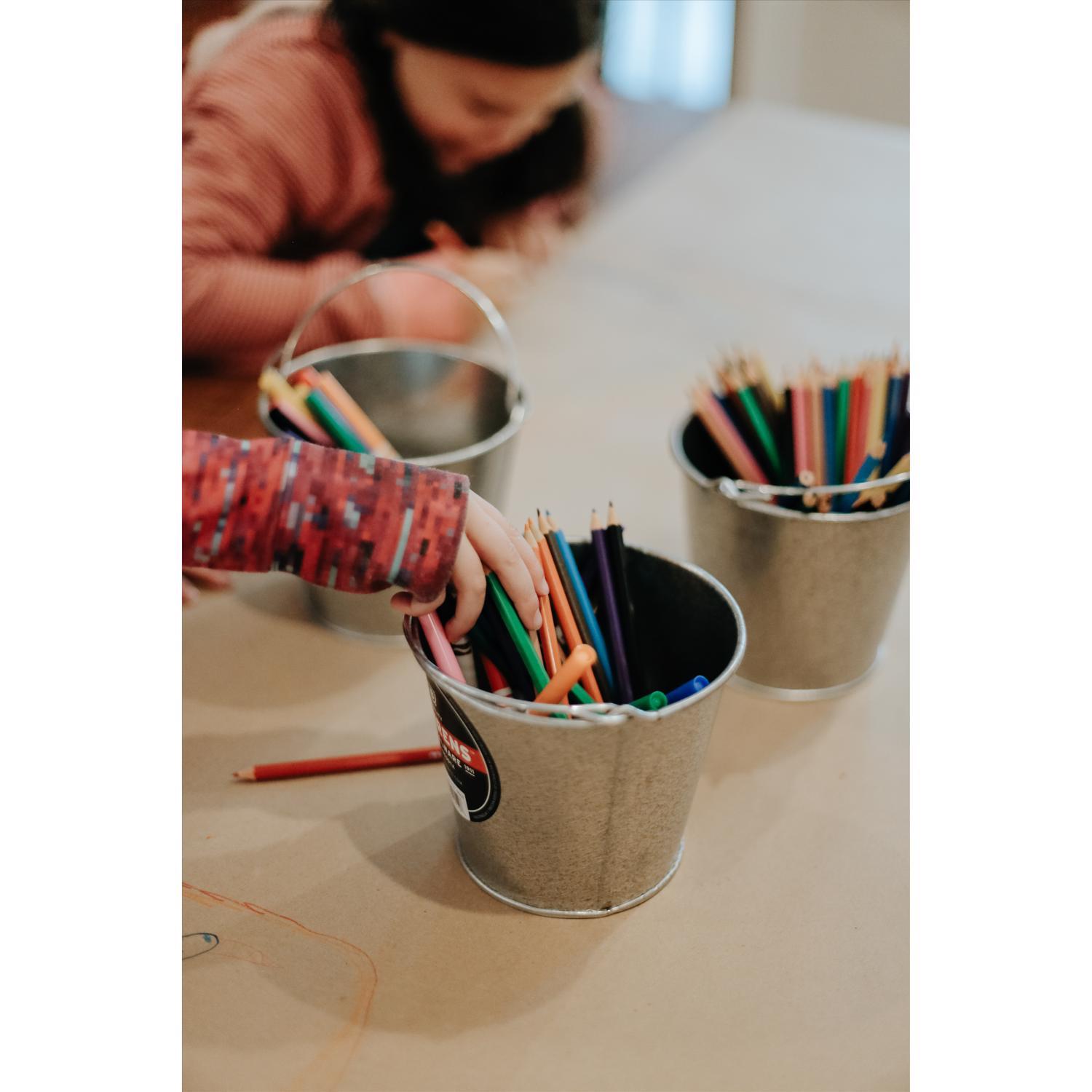 Behrens Hot Dipped 2 qt Galvanized Pail Gray