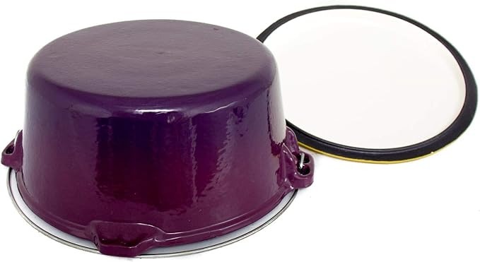 Cajun Classic 16 Qt Purple & Gold Enameled Cast Iron Dutch Oven