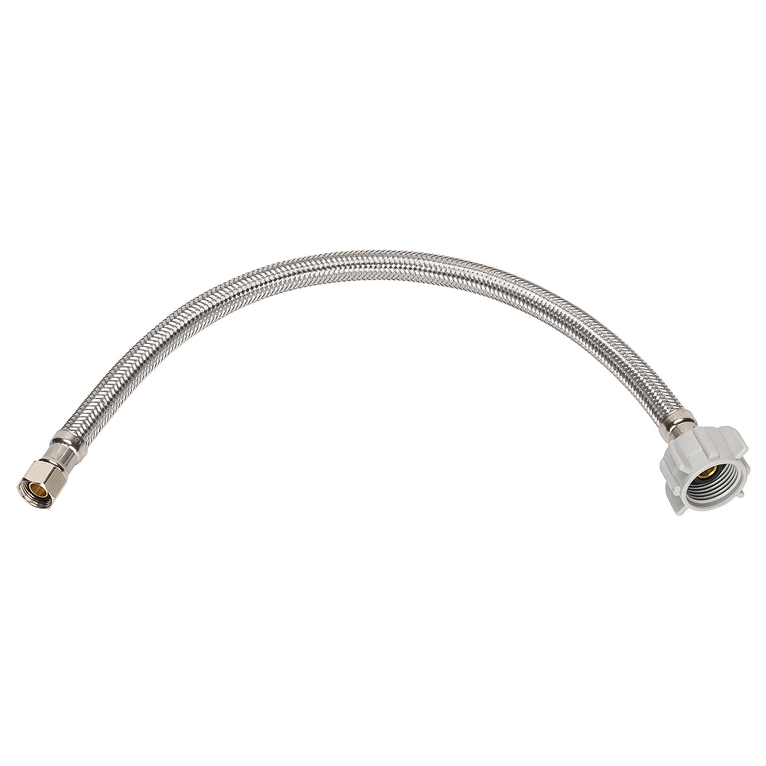 Ace 3/8 in. Compression X 7/8 in. D Ballcock 12 in. Stainless Steel Toilet Supply Line