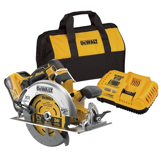 Dewalt 20V MAX XR&reg; Brushless Cordless 7-1/4 in. Circular Saw Kit with XR POWERPACK