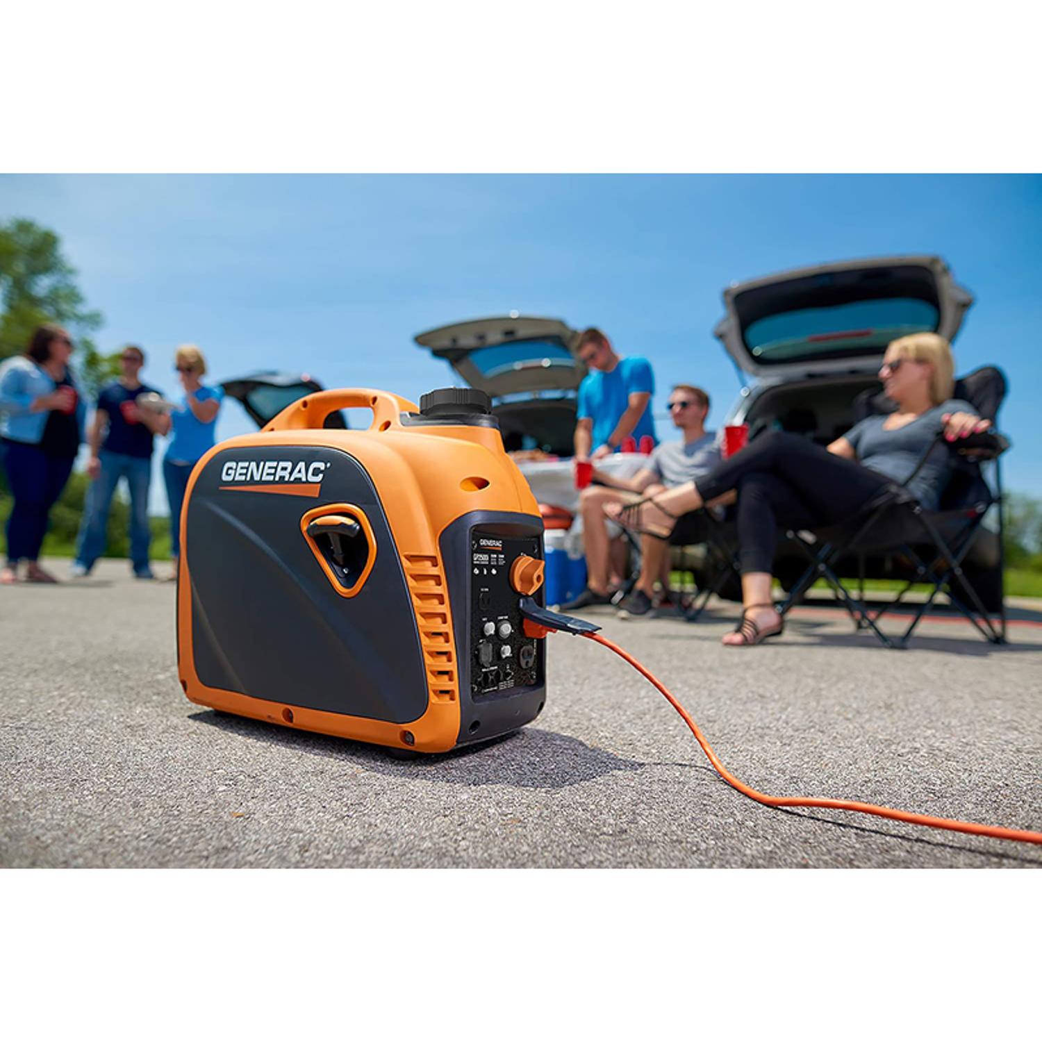 Generac GP Series 2200 W 2500 W 120 V Gasoline Inverter Inverter Generator
