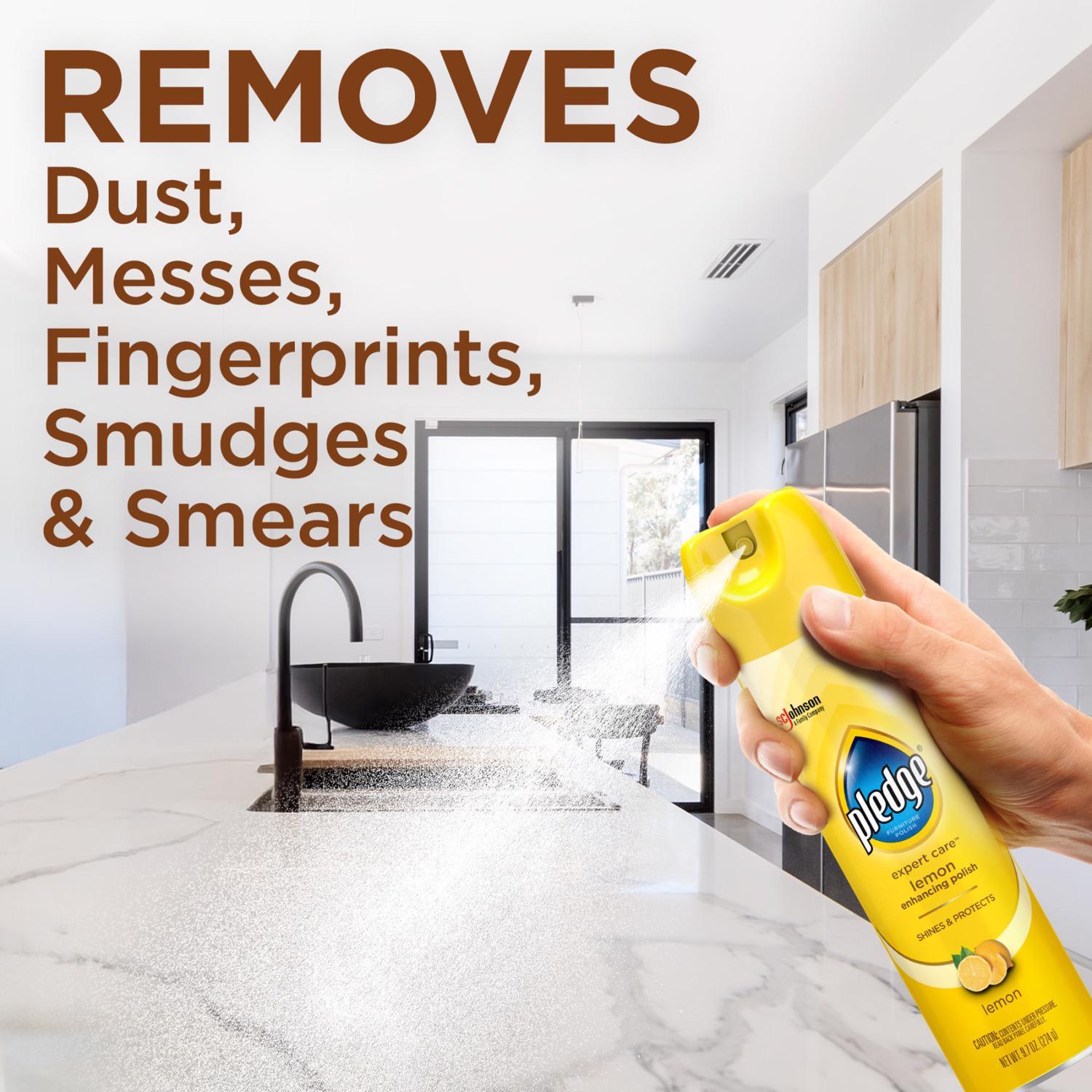 Pledge Lemon Scent Furniture Polish 9.7 oz Spray