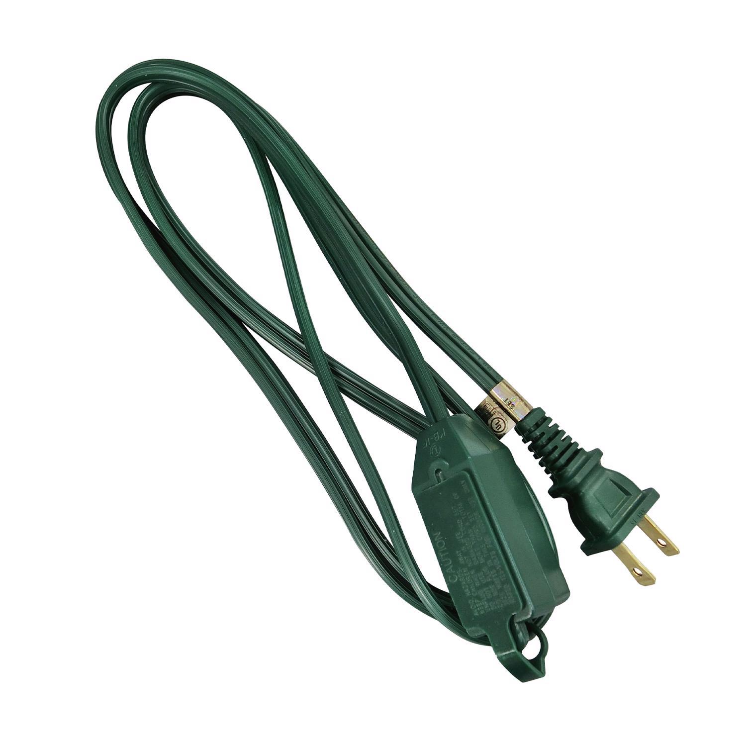 Ace Indoor 6 ft. L Green Extension Cord 16/2 SPT-2