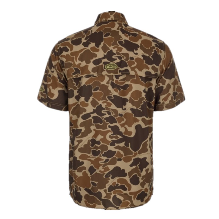Drake Waterfowl 8-Shot Flyweight Short Sleeve Shirt M