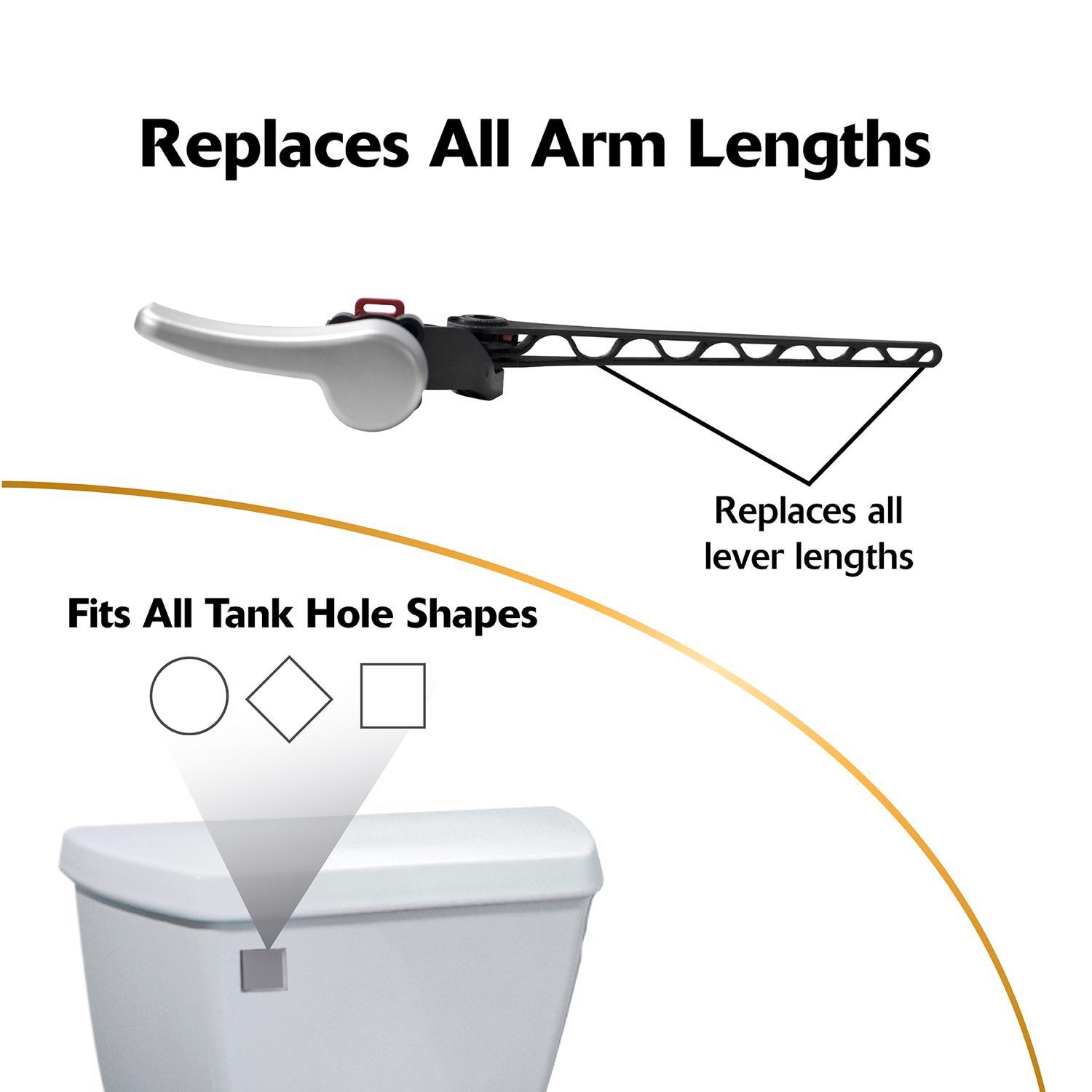 Korky Toilet Handle White For Universal