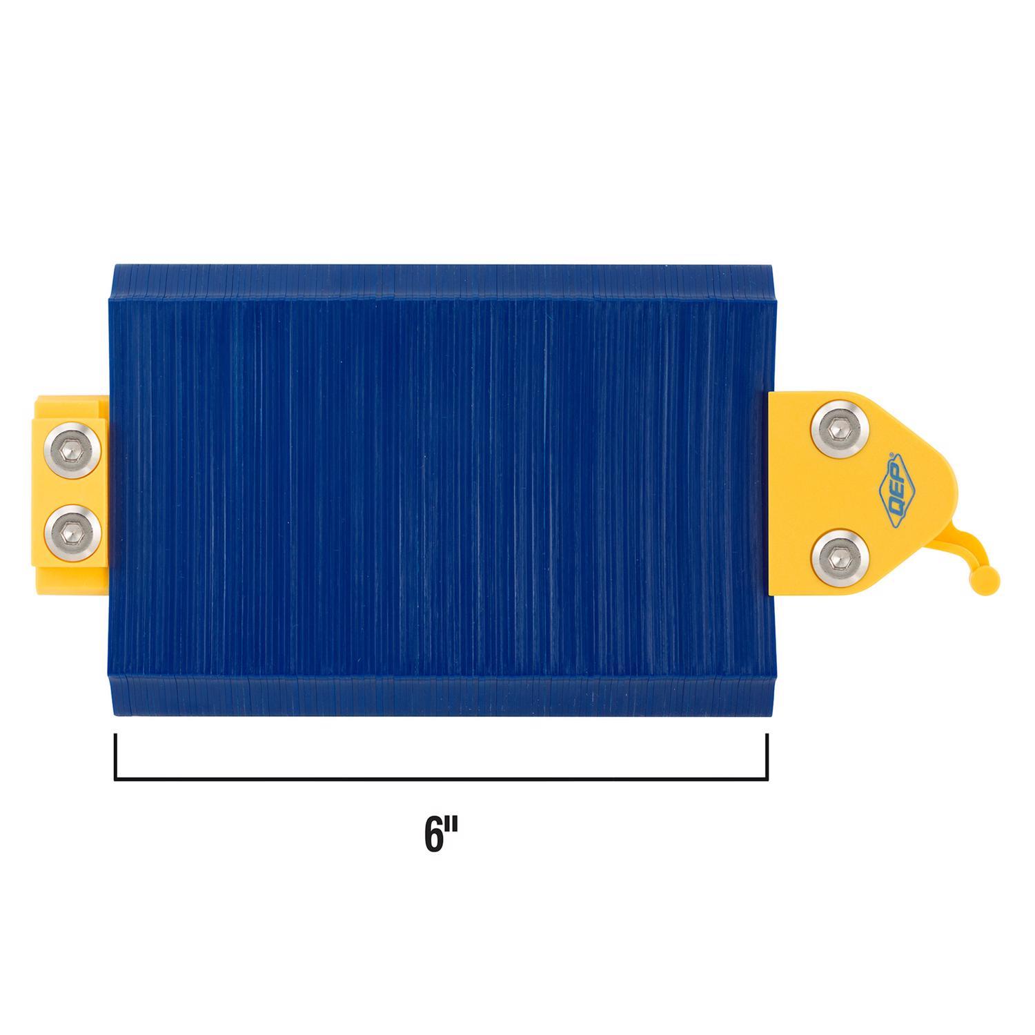QEP 6 in. H X 4 in. W X 1/4 in. L Plastic Contour Gauge 1 pk