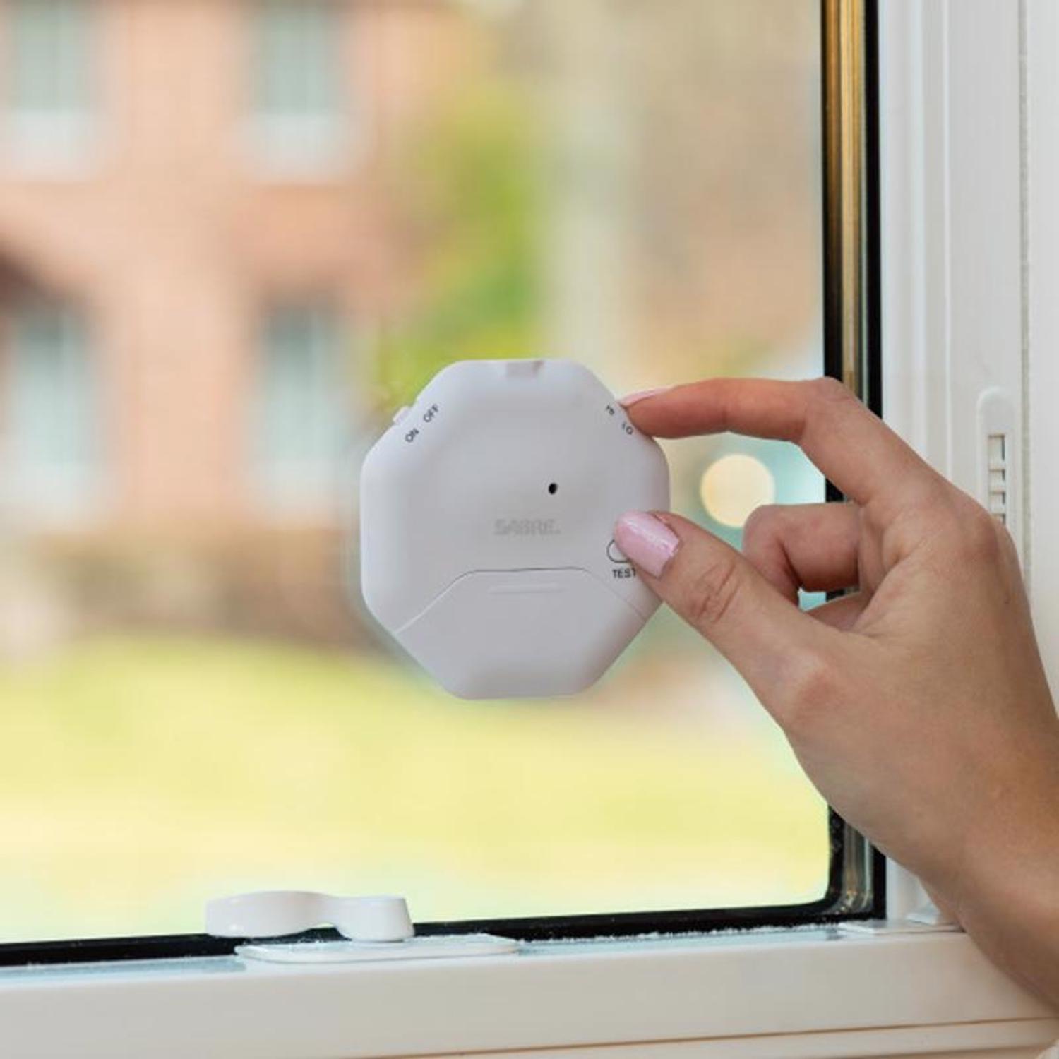 Sabre White Plastic Alarm